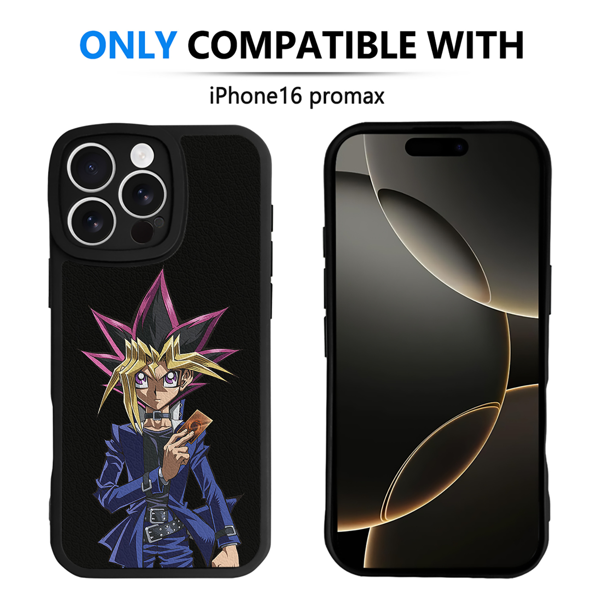 遊☆戯☆王 Yu-Gi-Oh! 【iPhone 16シリーズ対応】シリコンスマホケース（レザー調） 材質：シリコン